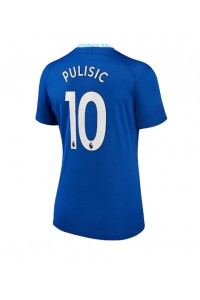 Chelsea Christian Pulisic #10 Voetbaltruitje Thuis tenue Dames 2022-23 Korte Mouw